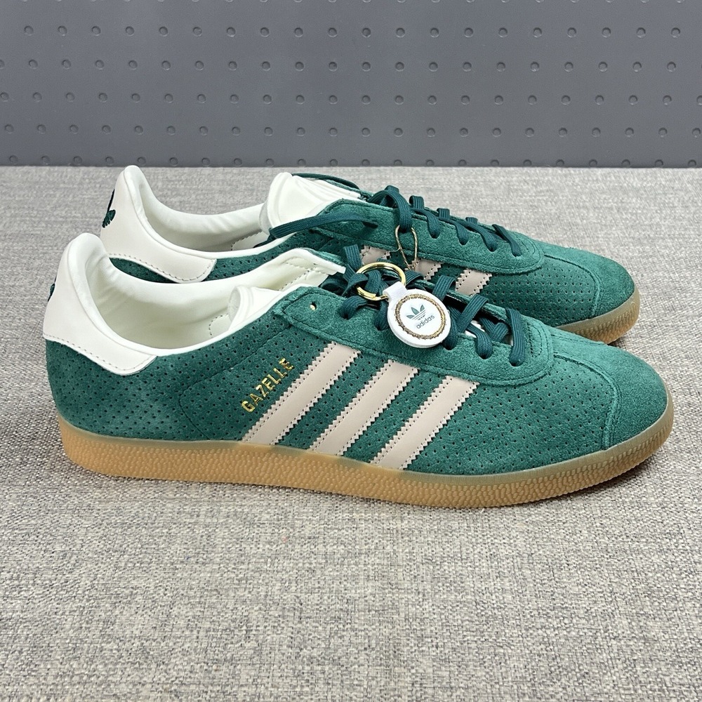 Adidas Gazelle Originals Men's Size 11 Green Wonder Beige Sneakers Shoes IF7154 - Picture 3 of 9
